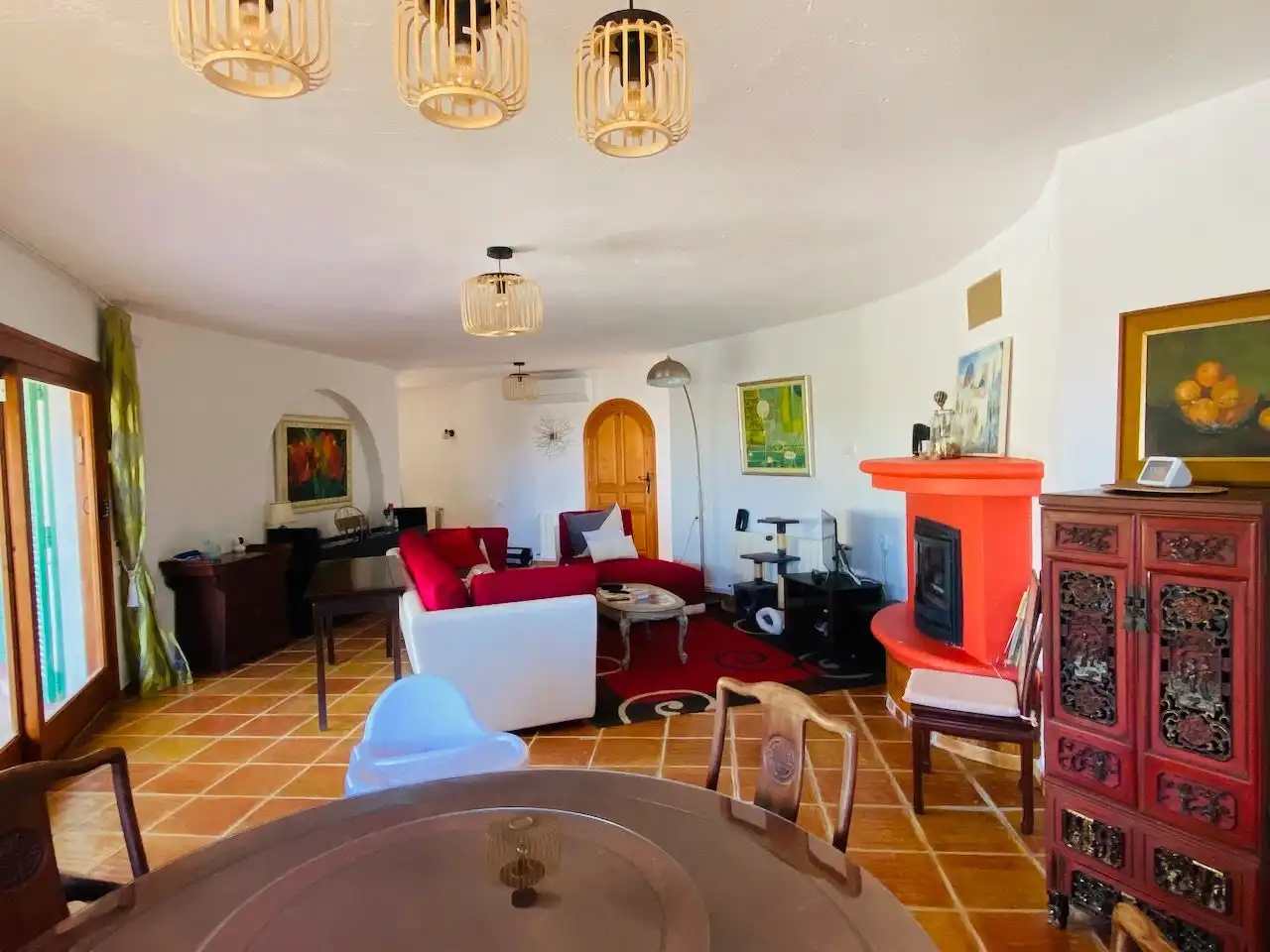 Sala d'estar de Casa o xalet en venda en Altea amb Calefacció, Jardí privat i Terrassa
