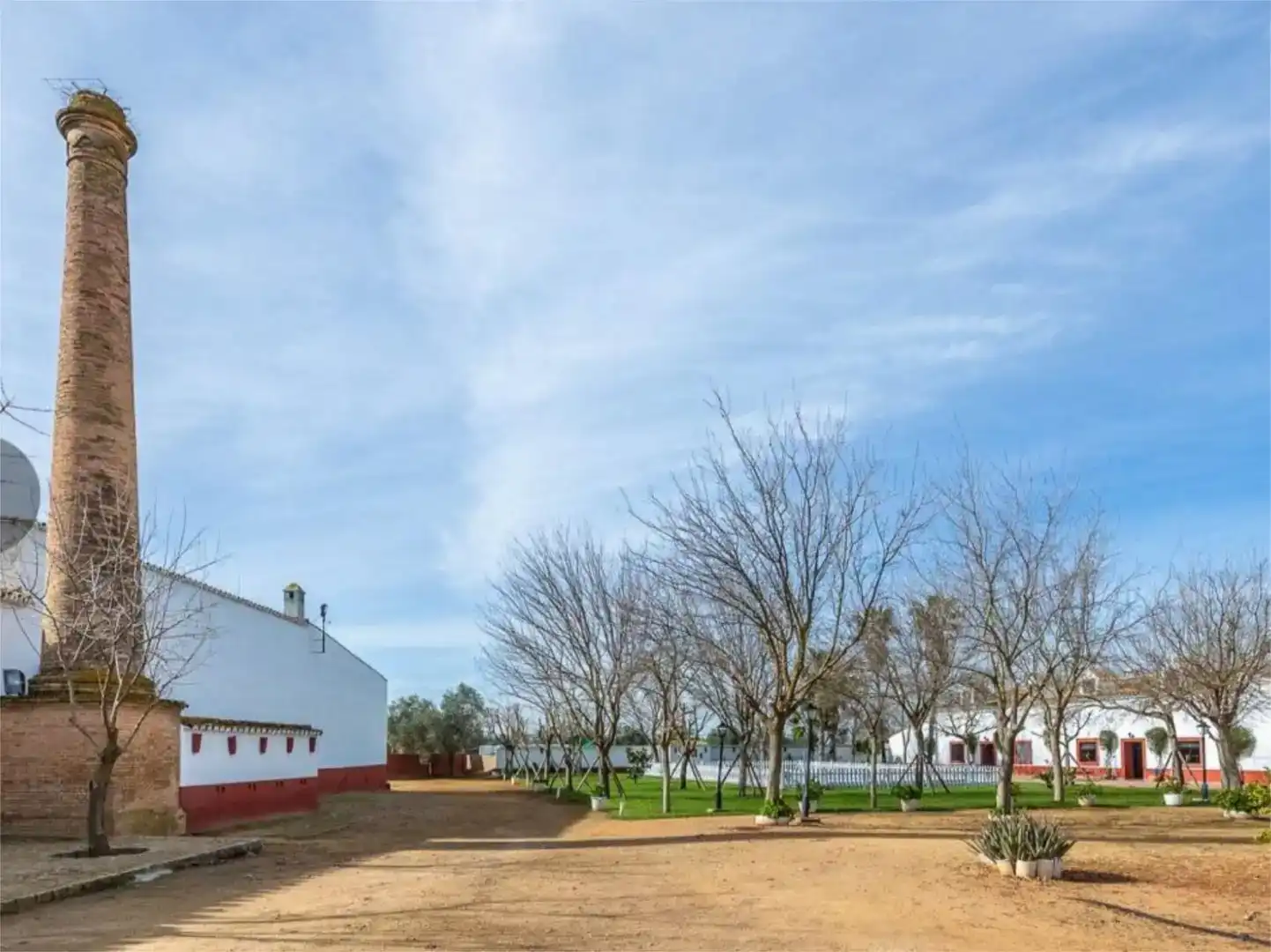 Vista exterior de Casa o xalet en venda en Carmona amb Jardí privat, Traster i Piscina