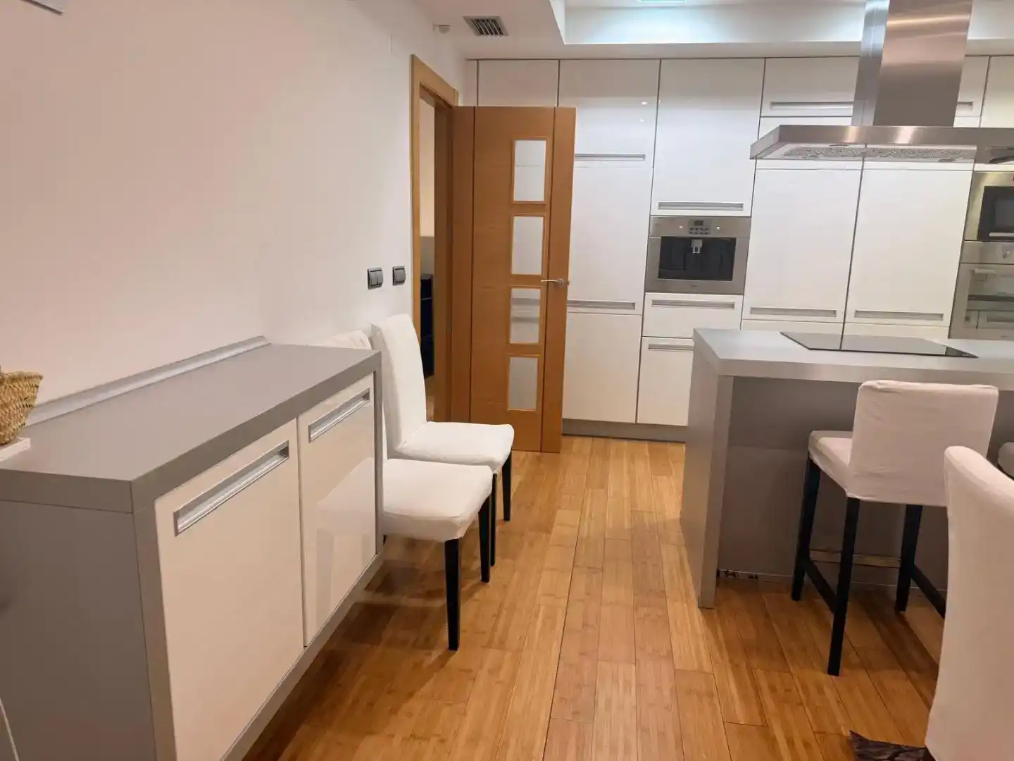 Küche von Wohnung zur Miete in Alhama de Murcia mit Klimaanlage, Parkett und Abstellraum