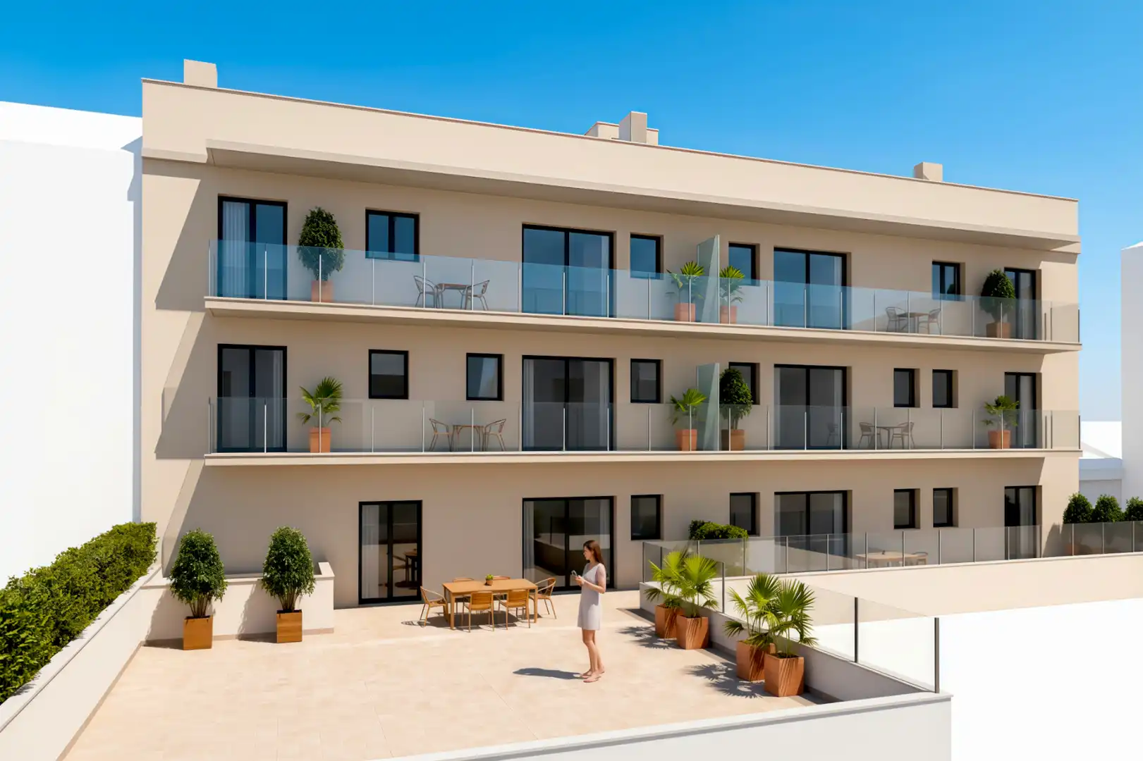 Vista exterior de Piso en venta en Les Franqueses del Vallès con Balcón