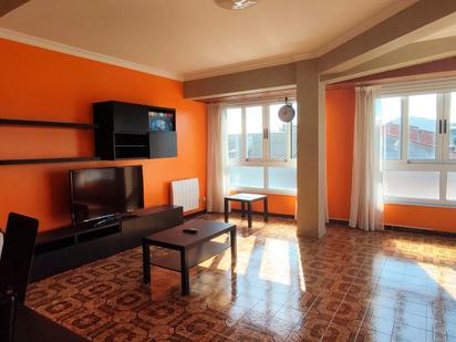 Living room of Flat for sale in Carballo  with Heating, Storage room and Furnished