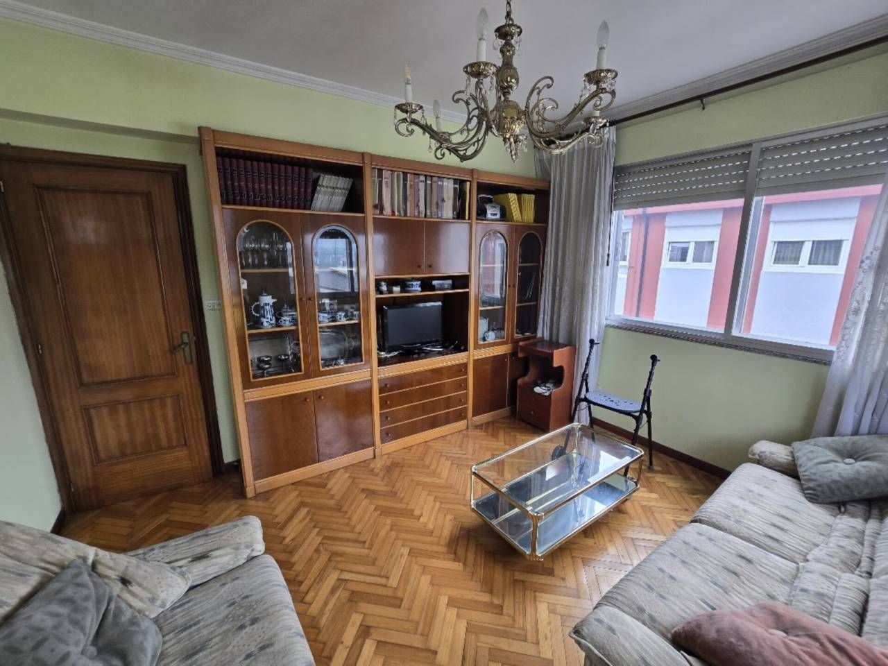 Sala de estar de Piso en venta en Lugo Capital con Calefacción, Trastero y Amueblado