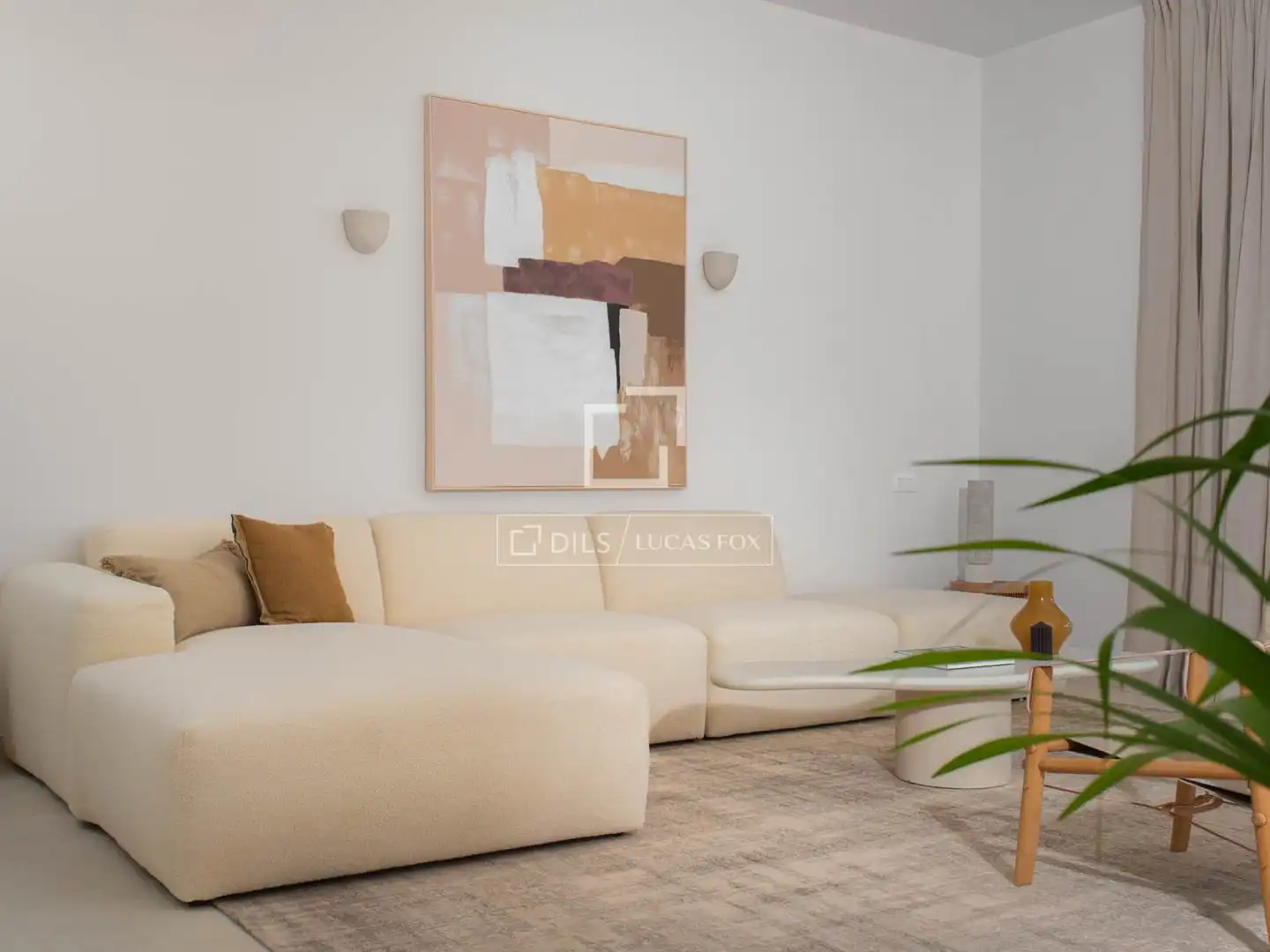 Sala d'estar de Casa o xalet en venda en Sant Josep de sa Talaia amb Aire condicionat, Jardí privat i Terrassa