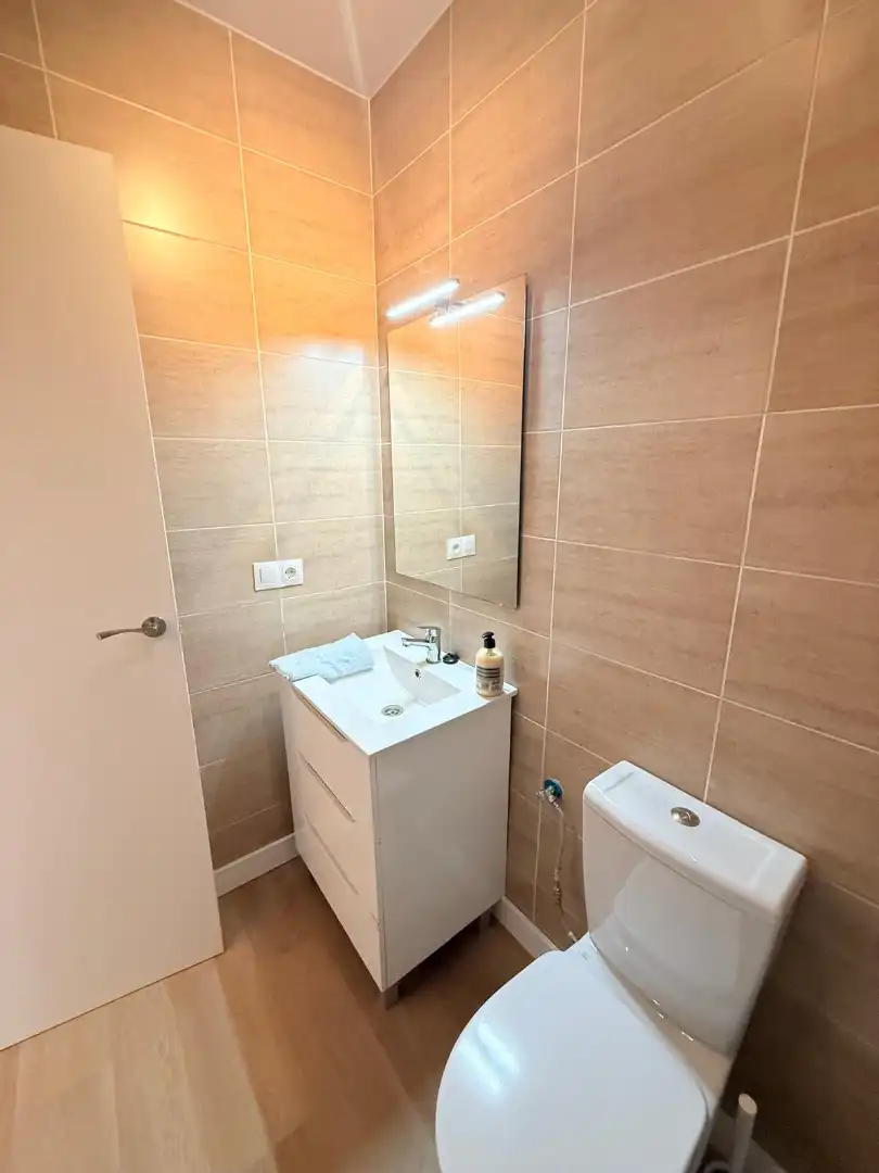 Baño de Dúplex de alquiler en Málaga con Aire acondicionado, Parquet y Amueblado