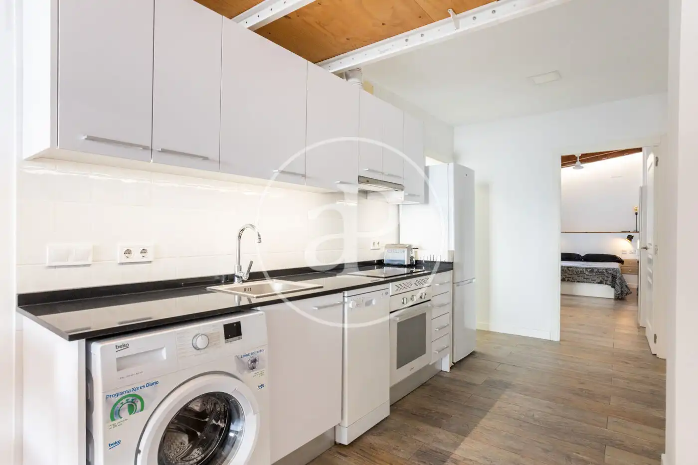 Kitchen of Attic for sale in Valencia  with Heating, Terrace and Furnished