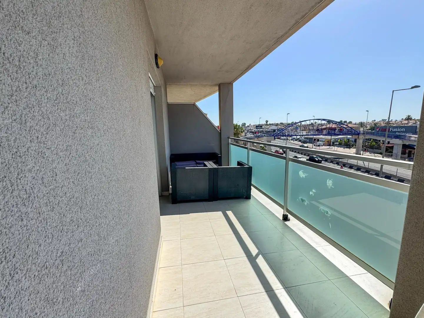Terraza de Apartamento de alquiler en Orihuela con Aire acondicionado, Calefacción y Jardín privado