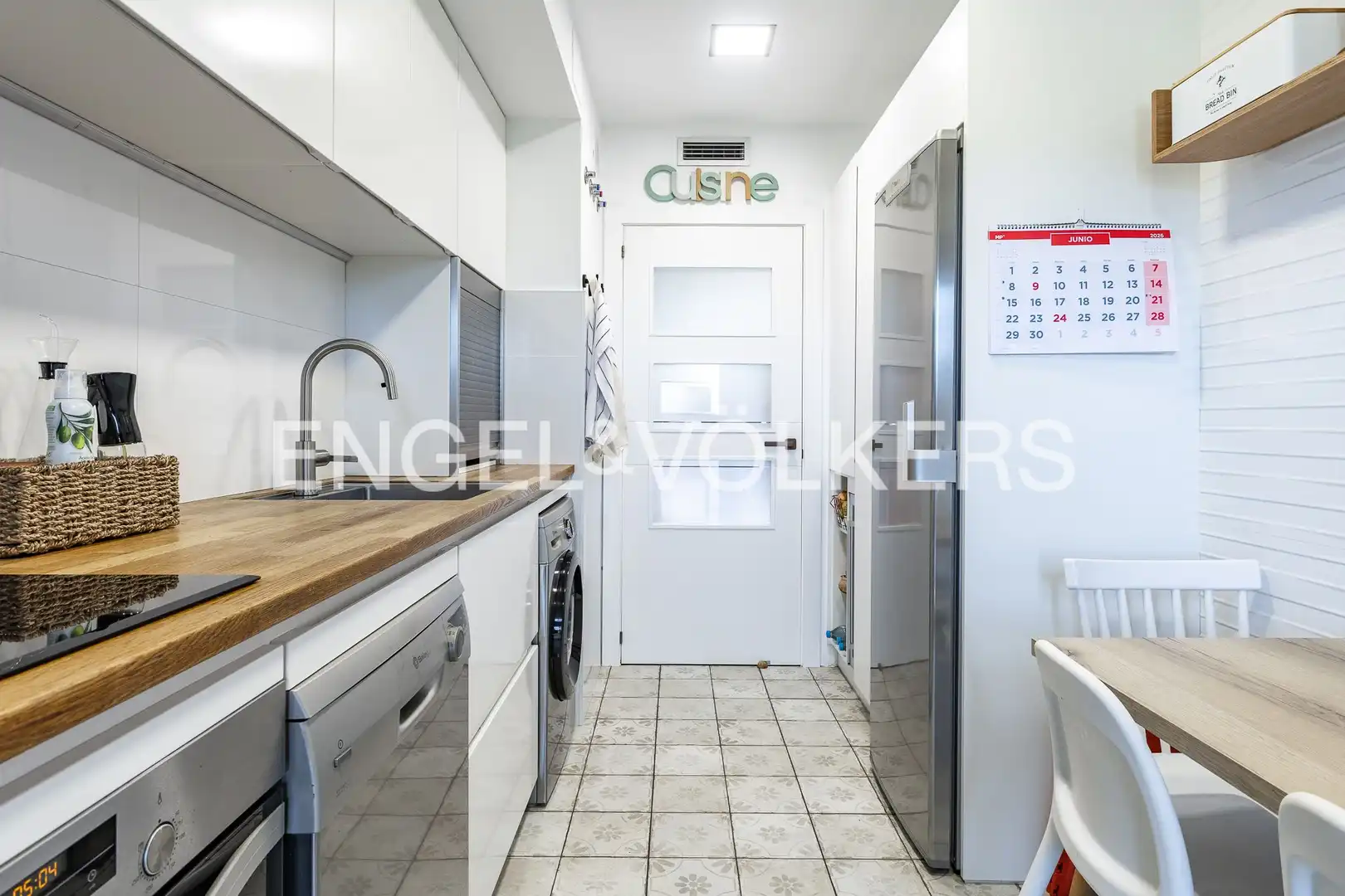Kitchen of Flat for sale in Sant Adrià de Besòs  with Air Conditioner, Heating and Parquet flooring