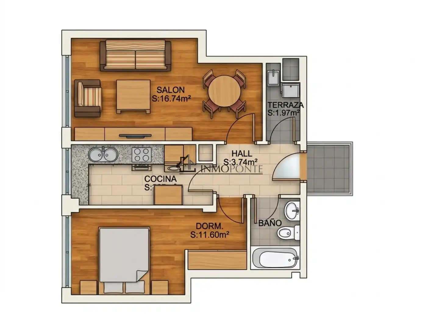 Apartament en venda en Pontevedra Capital  amb Calefacció i Traster