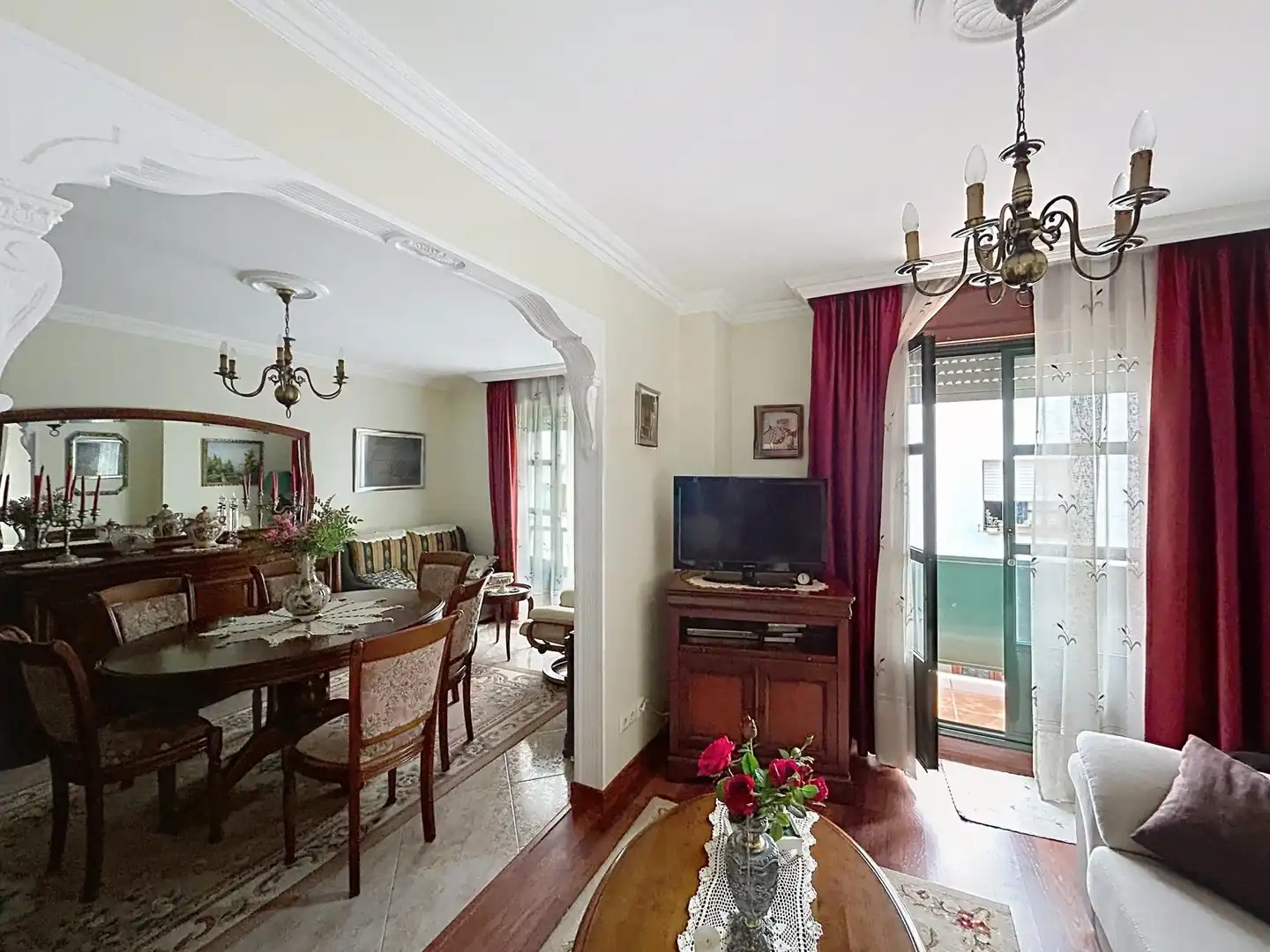 Sala de estar de Piso en venta en Padrón con Calefacción, Terraza y Balcón