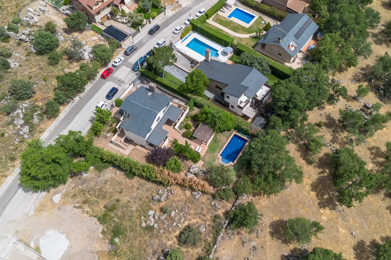 Vista exterior de Casa o chalet en venta en El Boalo - Cerceda – Mataelpino con Calefacción, Terraza y Piscina