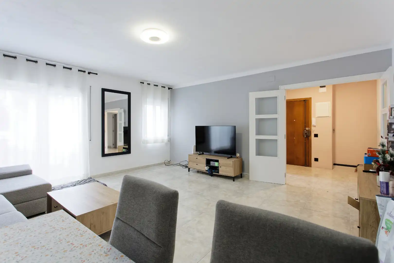 Sala de estar de Piso en venta en Terrassa con Aire acondicionado, Terraza y Horno