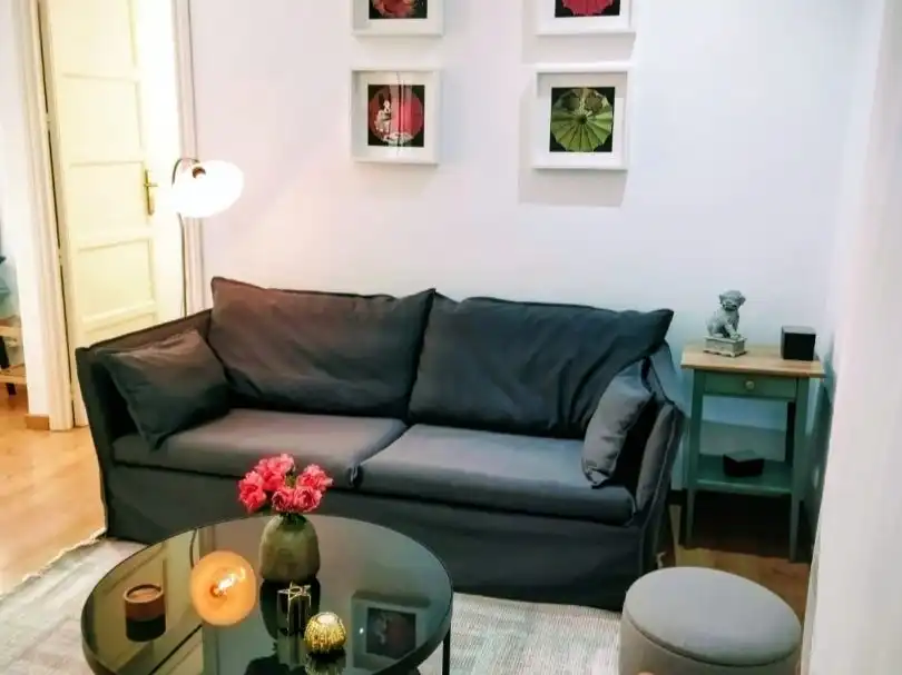 Sala d'estar de Pis de lloguer en  Madrid Capital amb Aire condicionat