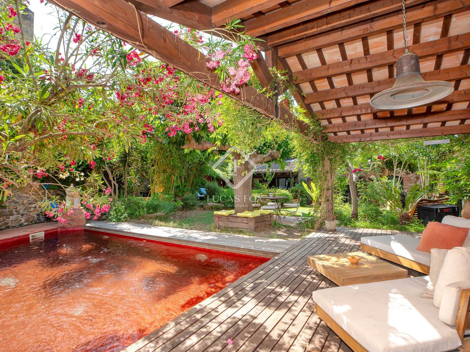 Garden of Country house for sale in Sant Jordi Desvalls  with Heating, Private garden and Storage room