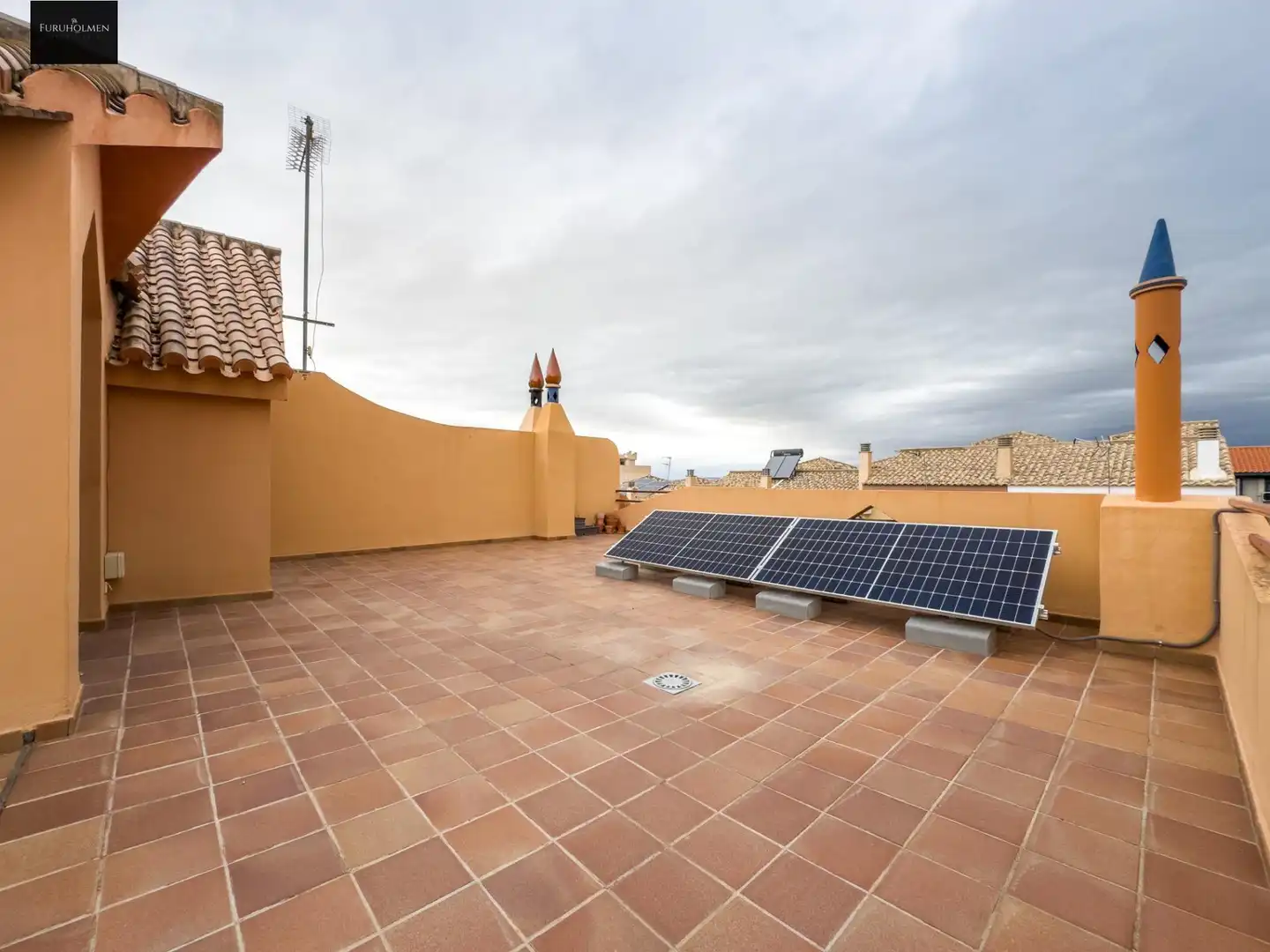 Terrassa de Casa adosada en venda en Las Gabias amb Aire condicionat, Calefacció i Jardí privat