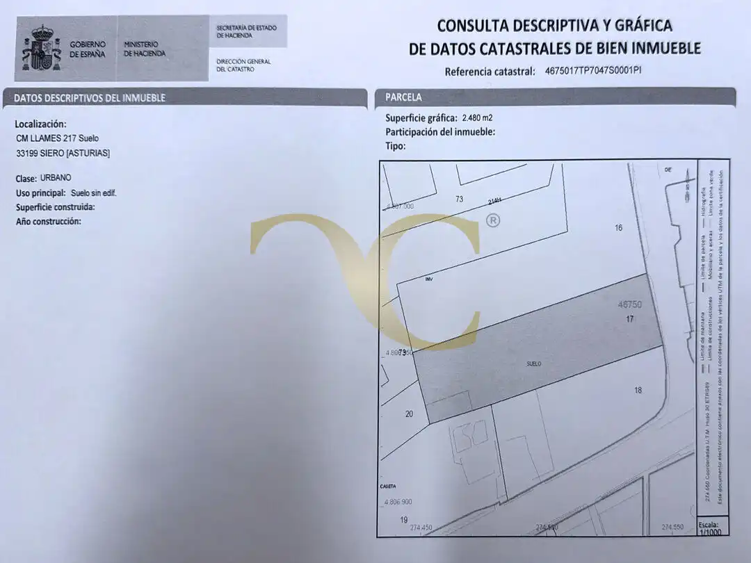 Residential land for sale in Colloto, imagen 20