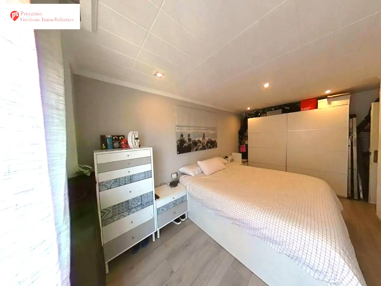 Bedroom of Flat for sale in Badalona  with Air Conditioner, Heating and Parquet flooring
