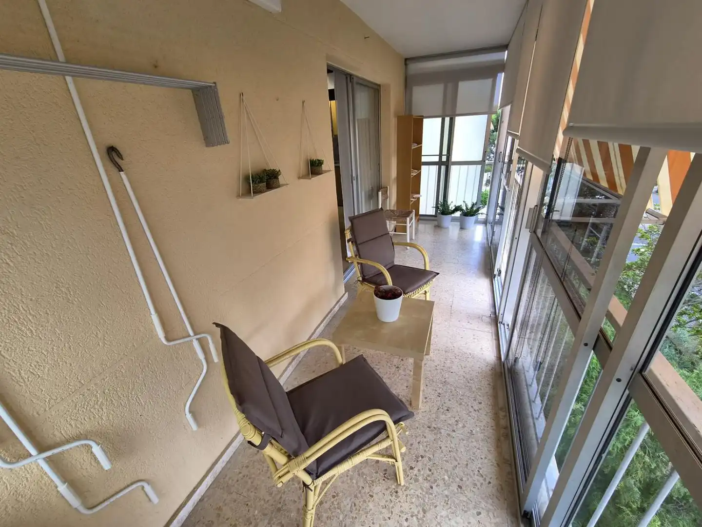 Terraza de Apartamento de alquiler en Benicasim / Benicàssim con Terraza y Amueblado