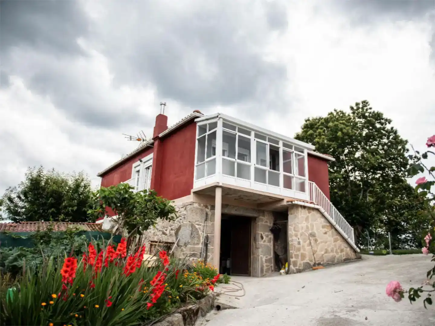 Vista exterior de Casa o xalet en venda en Taboada amb Jardí privat, Parquet i Traster