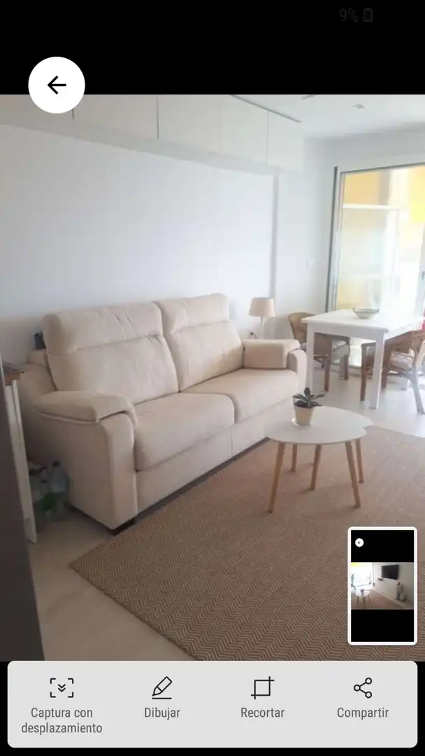 Sala d'estar de Apartament per a compartir en Santa Pola amb Aire condicionat, Terrassa i Moblat