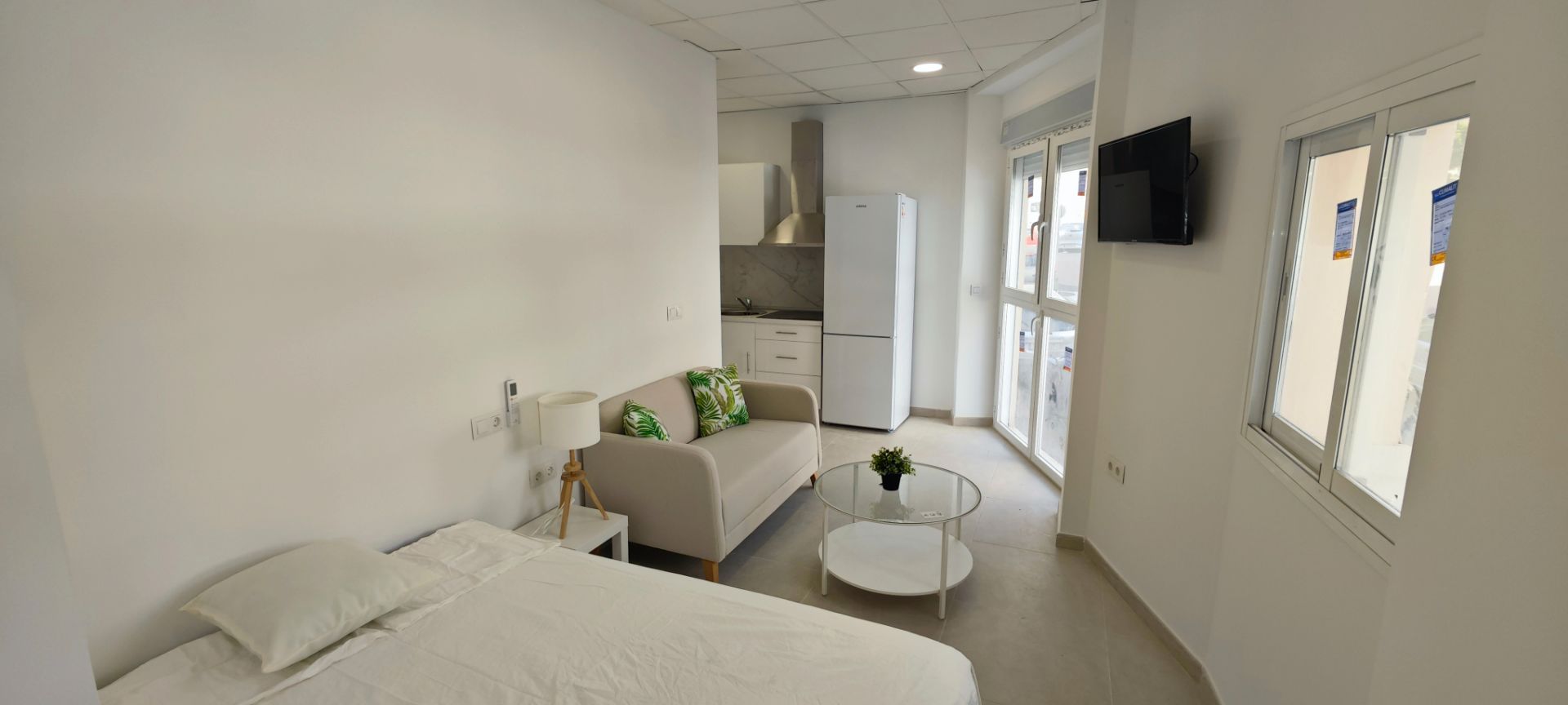 Bedroom of Study to rent in Málaga Capital  with Air Conditioner, Furnished and Washing machine