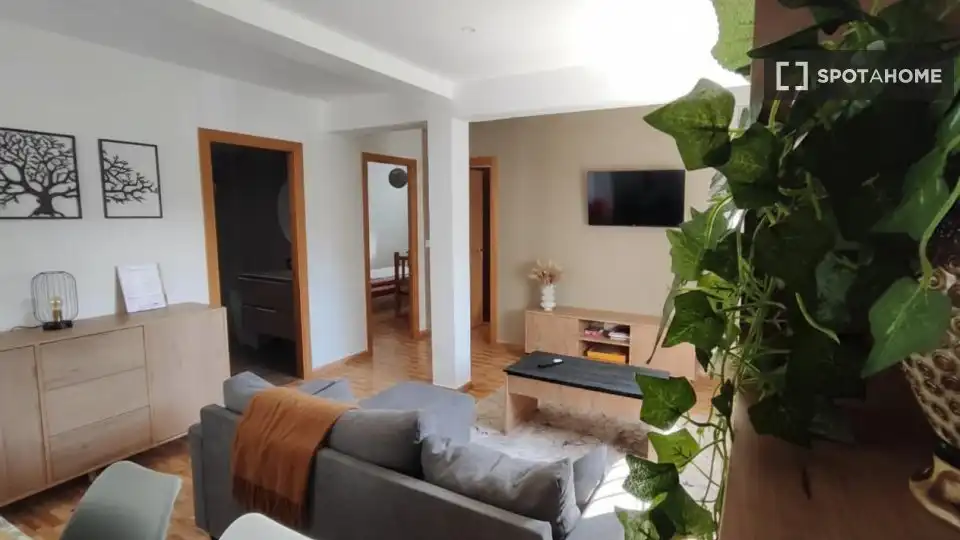 Sala d'estar de Apartament per a compartir en Vigo  amb Aire condicionat, Calefacció i Terrassa