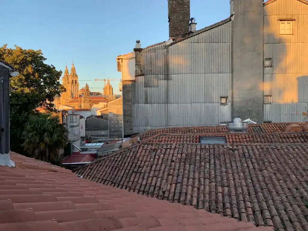 Exterior view of Detached homes for sale in Santiago de Compostela 