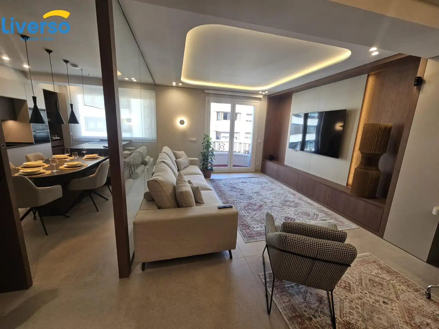 Living room of Flat for rent in Burgos  with Heating, Storage room and Furnished