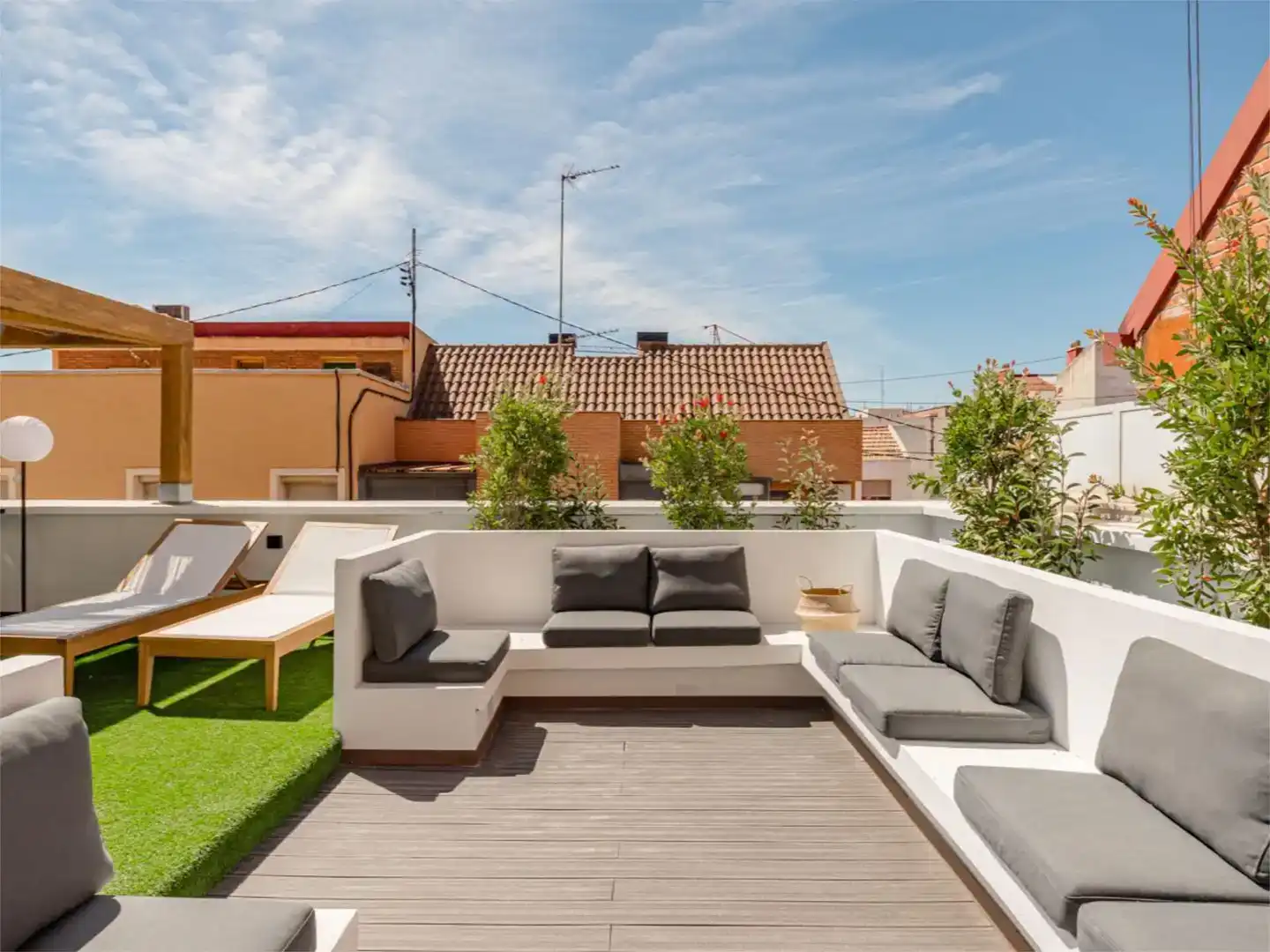 Terraza de Estudio de alquiler en  Madrid Capital con Aire acondicionado