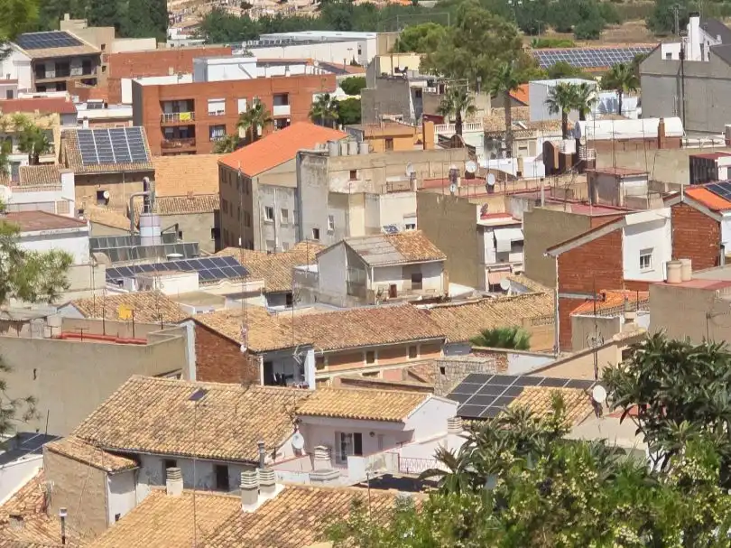 Vista exterior de Casa o chalet en venta en Turís con Aire acondicionado, Terraza y Piscina