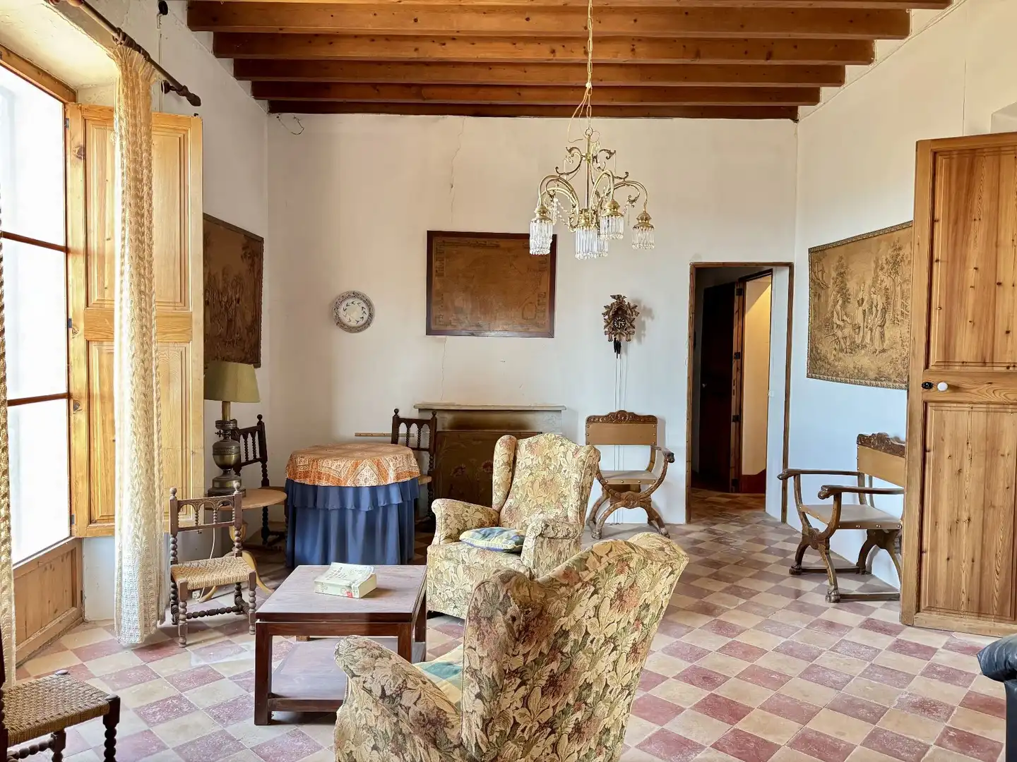 Sala de estar de Finca rústica en venta en Algaida con Jardín privado