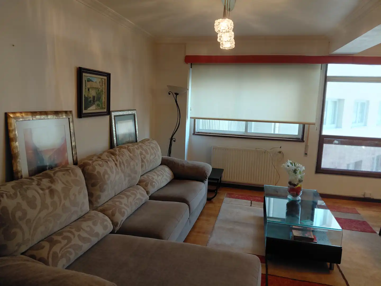 Sala de estar de Dúplex de alquiler en A Coruña Capital  con Jardín privado, Parquet y Amueblado