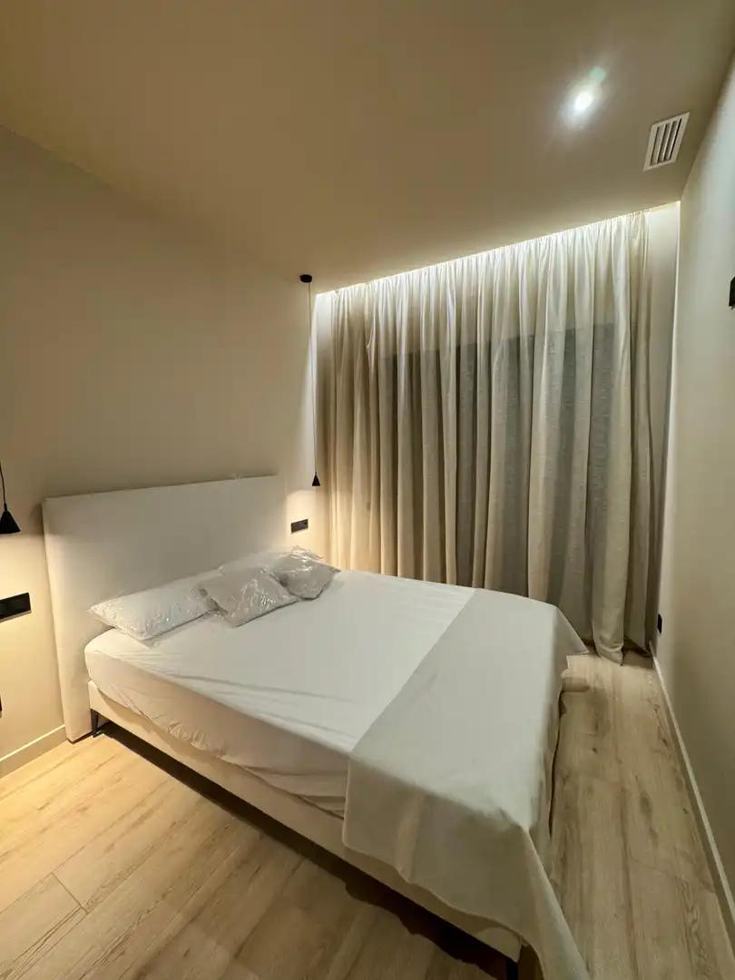 Bedroom of Flat for rent in Badalona  with Air Conditioner, Heating and Furnished