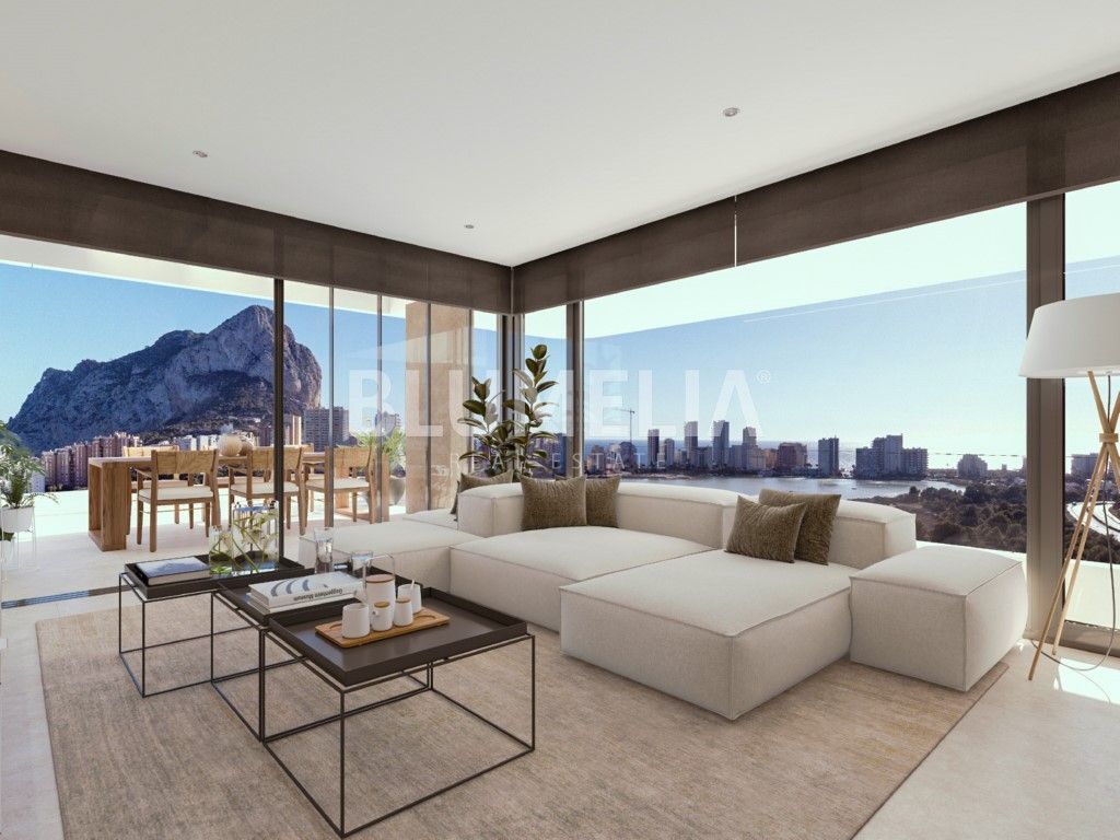 Living room of Apartment for sale in Calpe / Calp  with Air Conditioner, Heating and Private garden