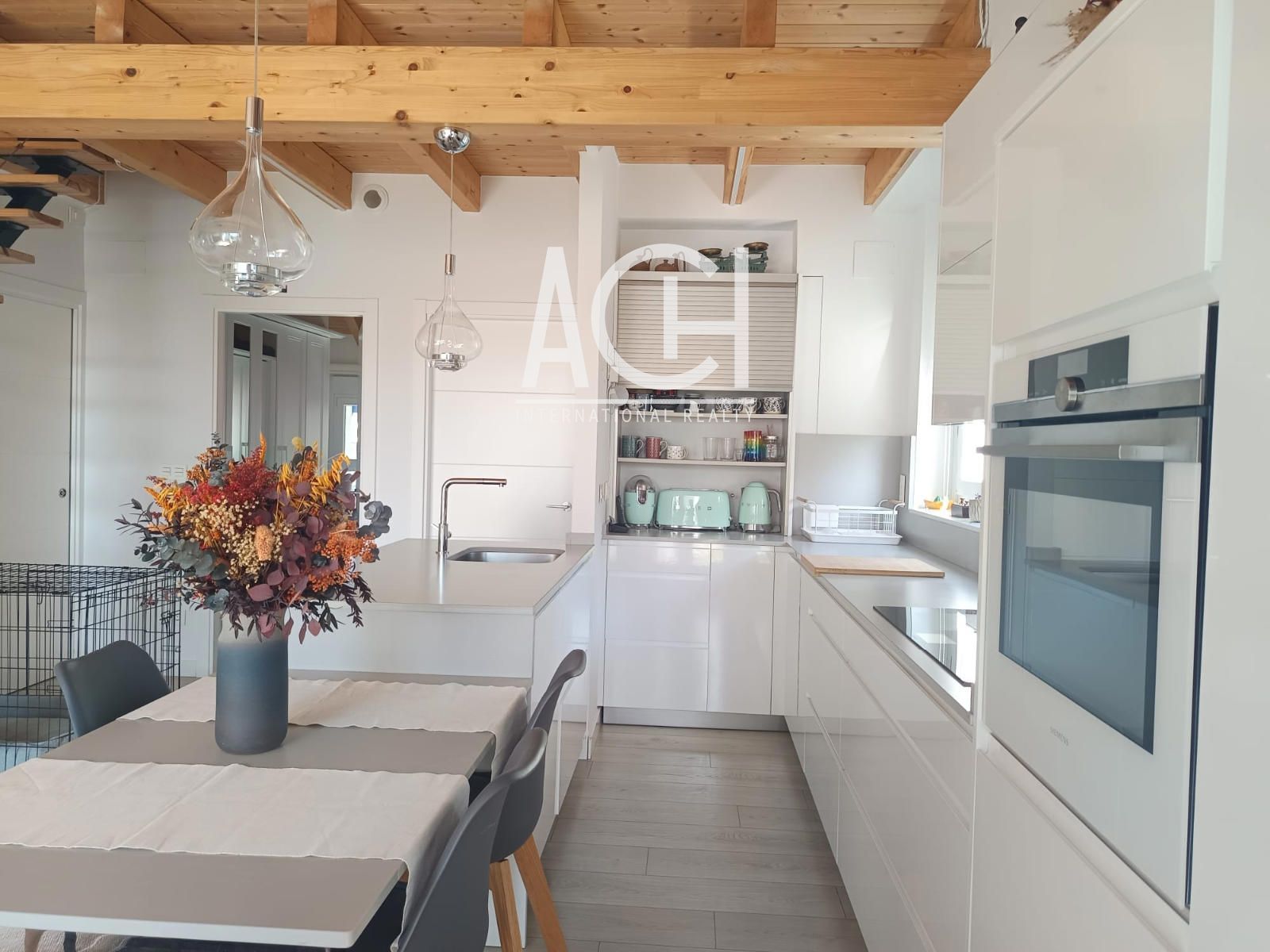Kitchen of Duplex to rent in Getxo   with Air Conditioner, Heating and Parquet flooring