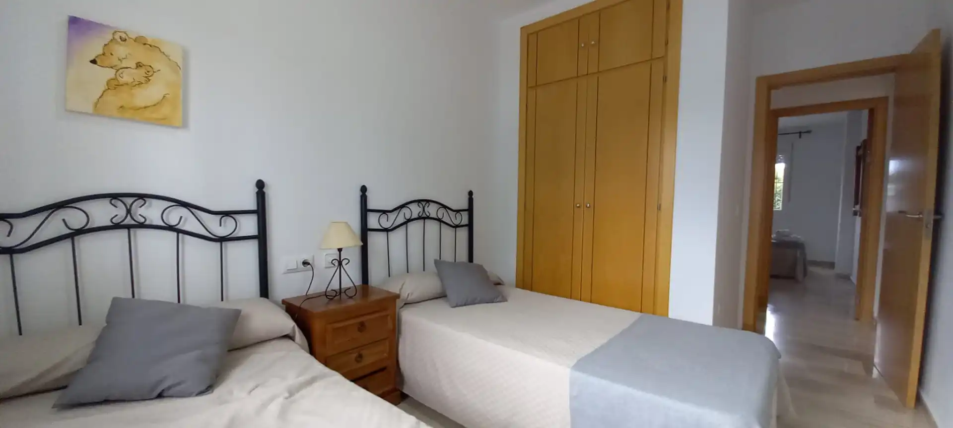 Bedroom of Apartments for rent in Chiclana de la Frontera  with Air Conditioner, Furnished and Oven