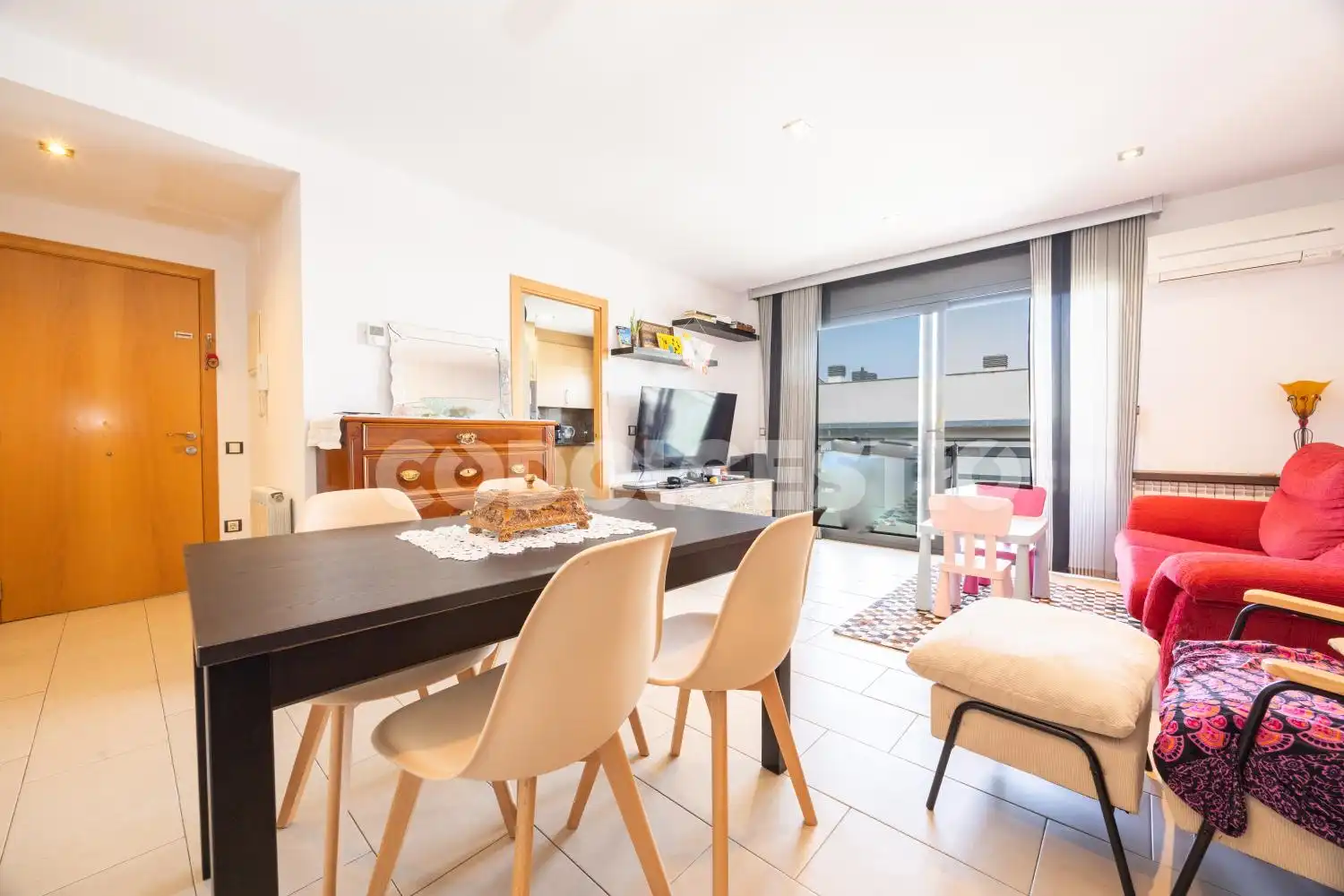 Sala de estar de Piso en venta en Torelló con Terraza y Balcón