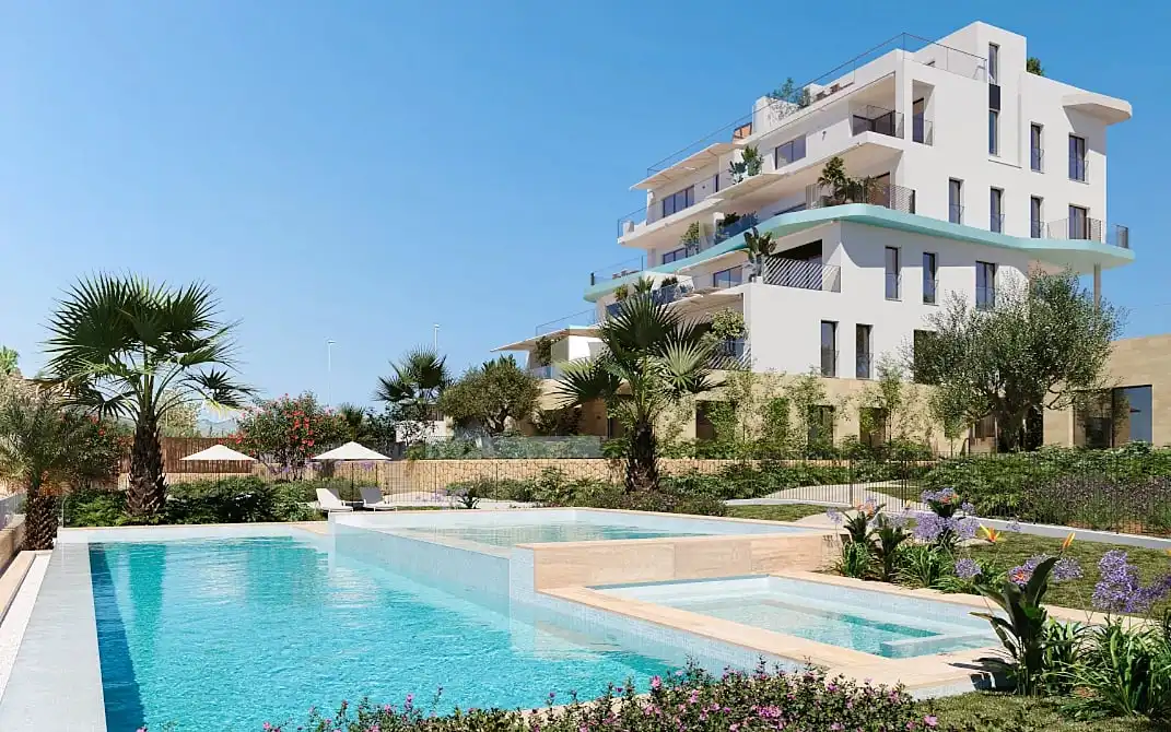 Piscina de Apartamento en venta en Villajoyosa / La Vila Joiosa con Aire acondicionado, Terraza y Balcón
