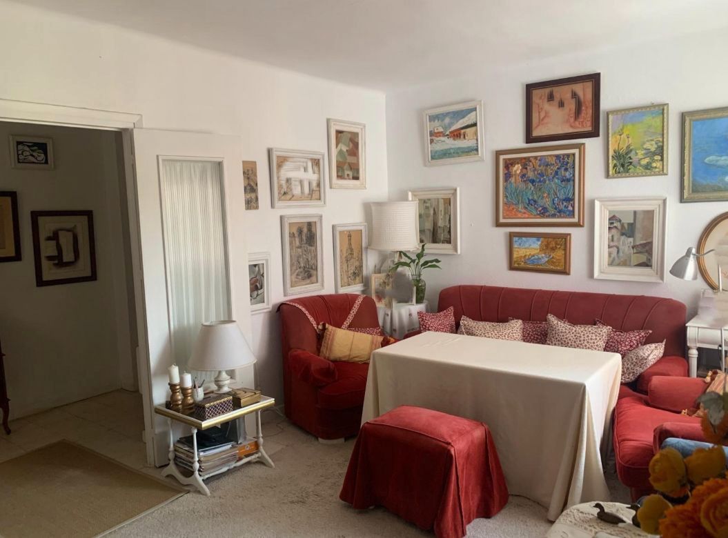 Dining room of Flat for sale in  Huelva Capital  with Storage room, Furnished and Microwave