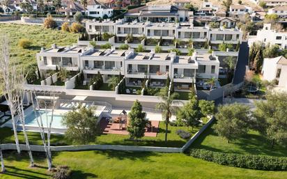 Exterior view of Single-family semi-detached for sale in Las Gabias  with Air Conditioner, Heating and Private garden