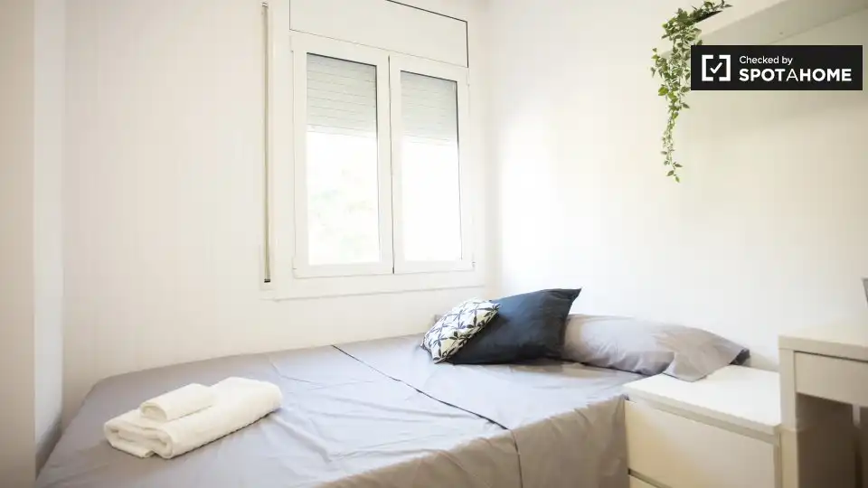 Bedroom of Flat for rent in Barcelona  with Air Conditioner, Heating and Furnished