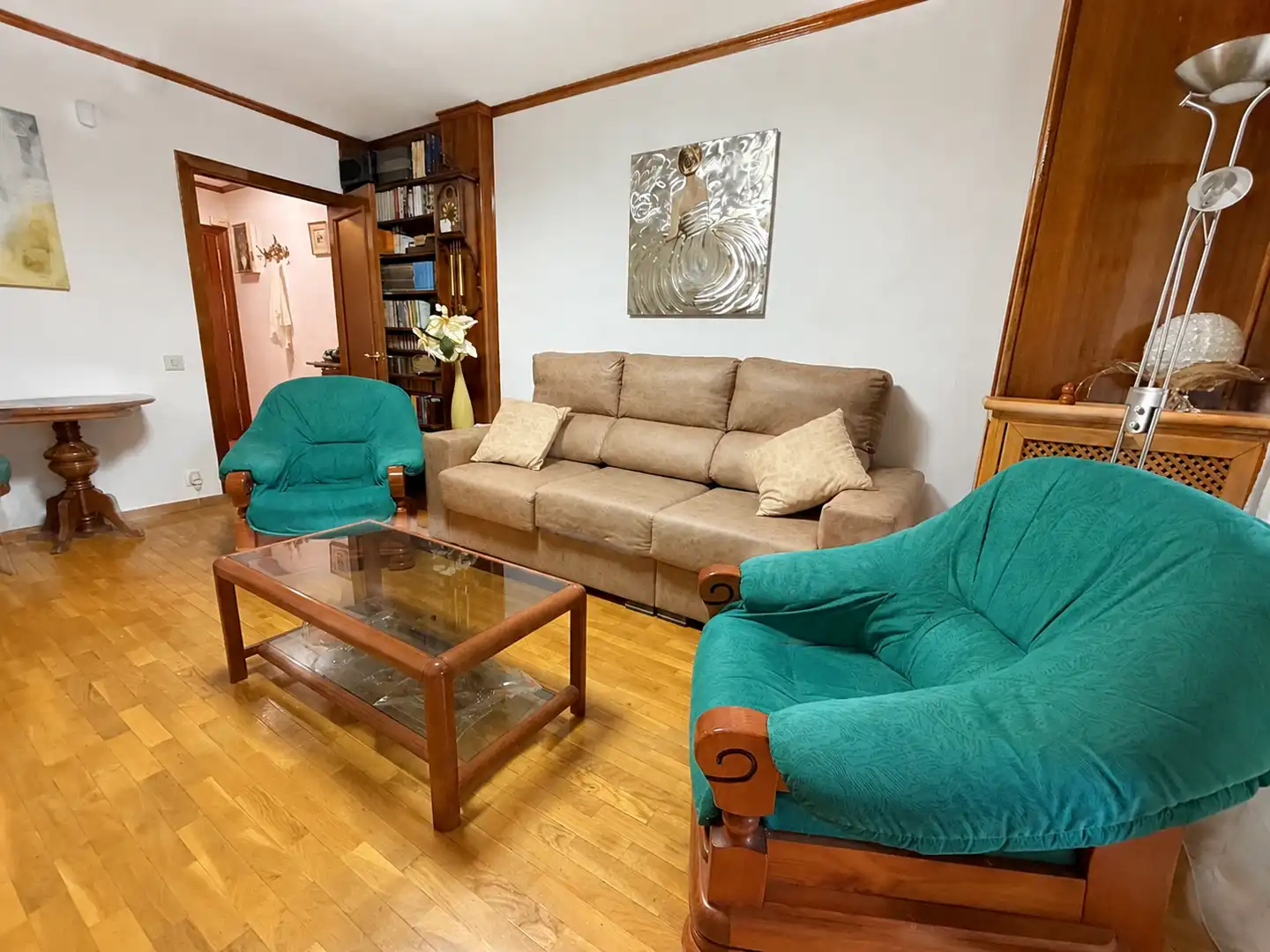 Sala d'estar de Pis en venda en Madrid amb Aire condicionat, Calefacció i Terrassa