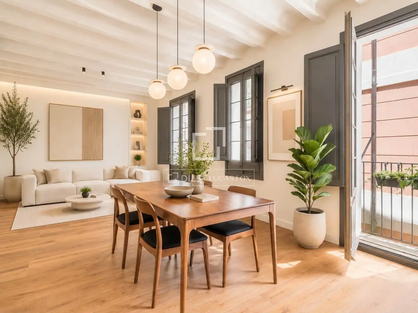Comedor de Piso en venta en Barcelona con Aire acondicionado, Parquet y Amueblado