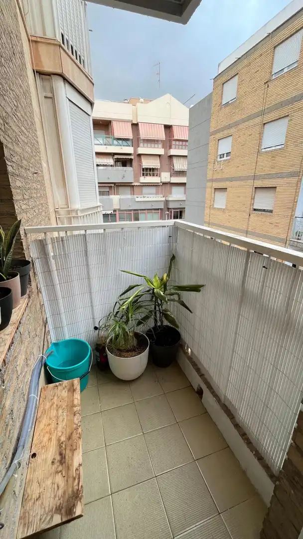 Balcony of Flat for sale in Elche / Elx  with Air Conditioner, Furnished and Balcony