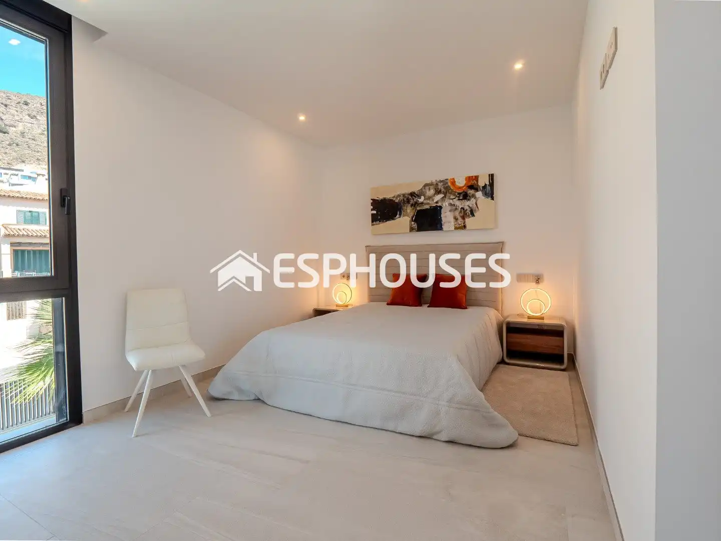 Bedroom of Houses for sale in Finestrat  with Air Conditioner, Terrace and Swimming Pool
