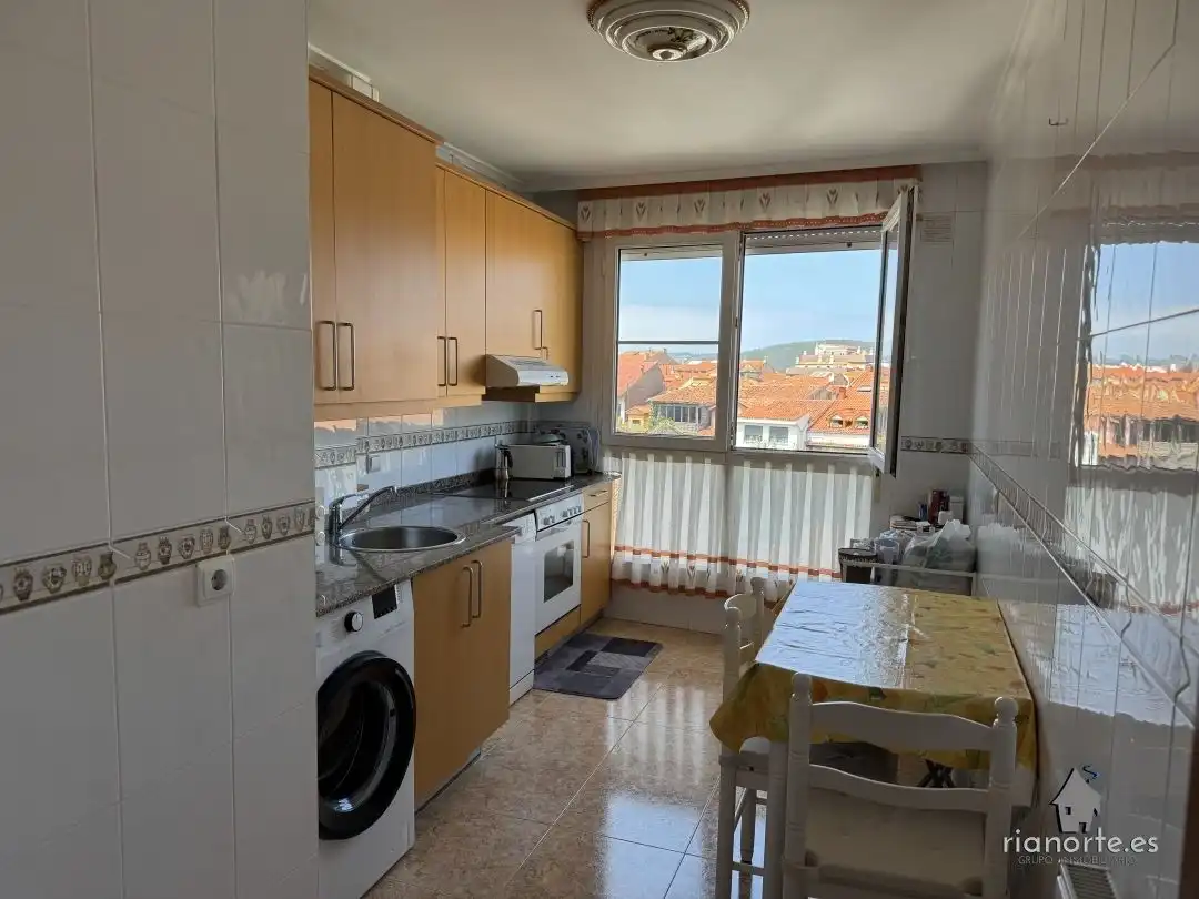 Kitchen of Flat for sale in Ribadesella  with Heating, Terrace and Furnished