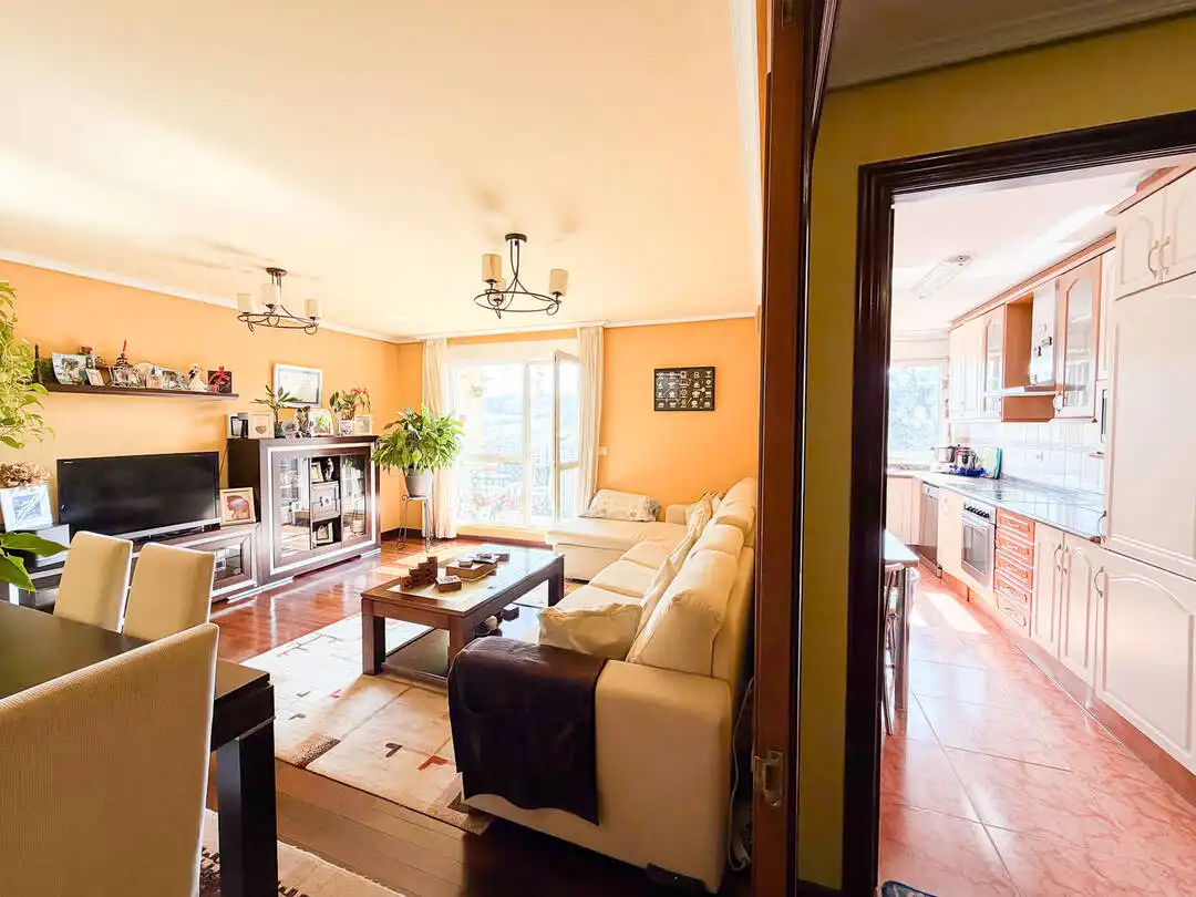 Sala de estar de Piso en venta en Santa Cruz de Bezana con Calefacción, Terraza y Trastero