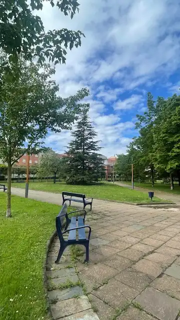 Vista exterior de Piso en venta en Portugalete con Calefacción, Jardín privado y Parquet