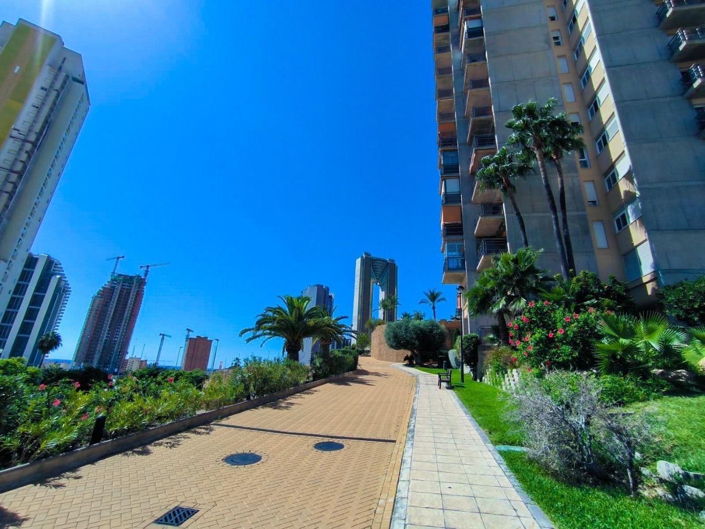 Vista exterior de Apartament en venda en Benidorm amb Jardí privat, Terrassa i Traster