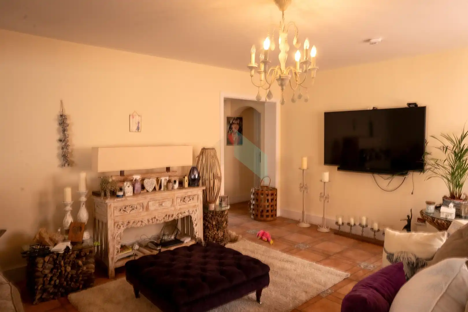 Sala d'estar de Casa o xalet en venda en San Miguel