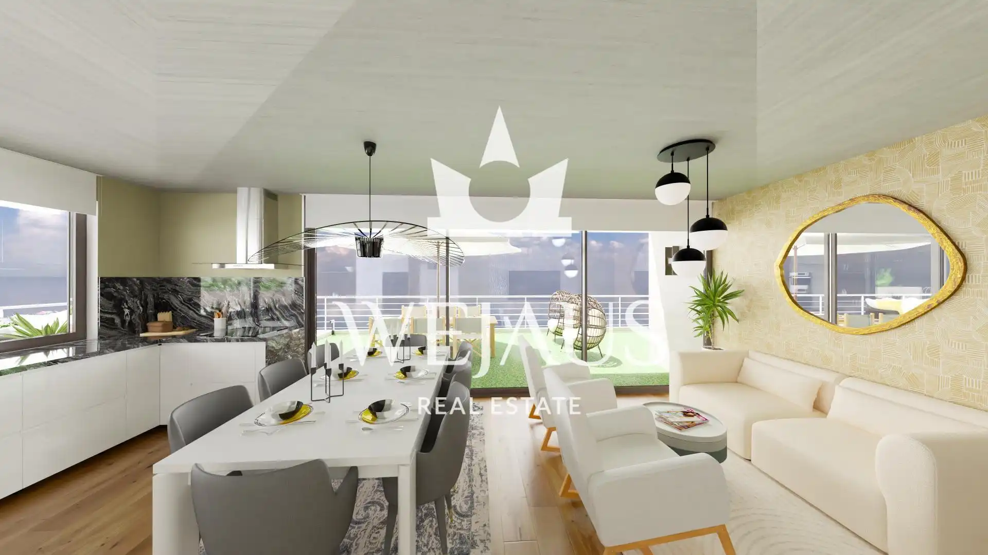 Sala d'estar de Àtic en venda en Suances amb Aire condicionat, Calefacció i Terrassa